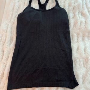 lululemon athletica Black Ribbed Tank Top